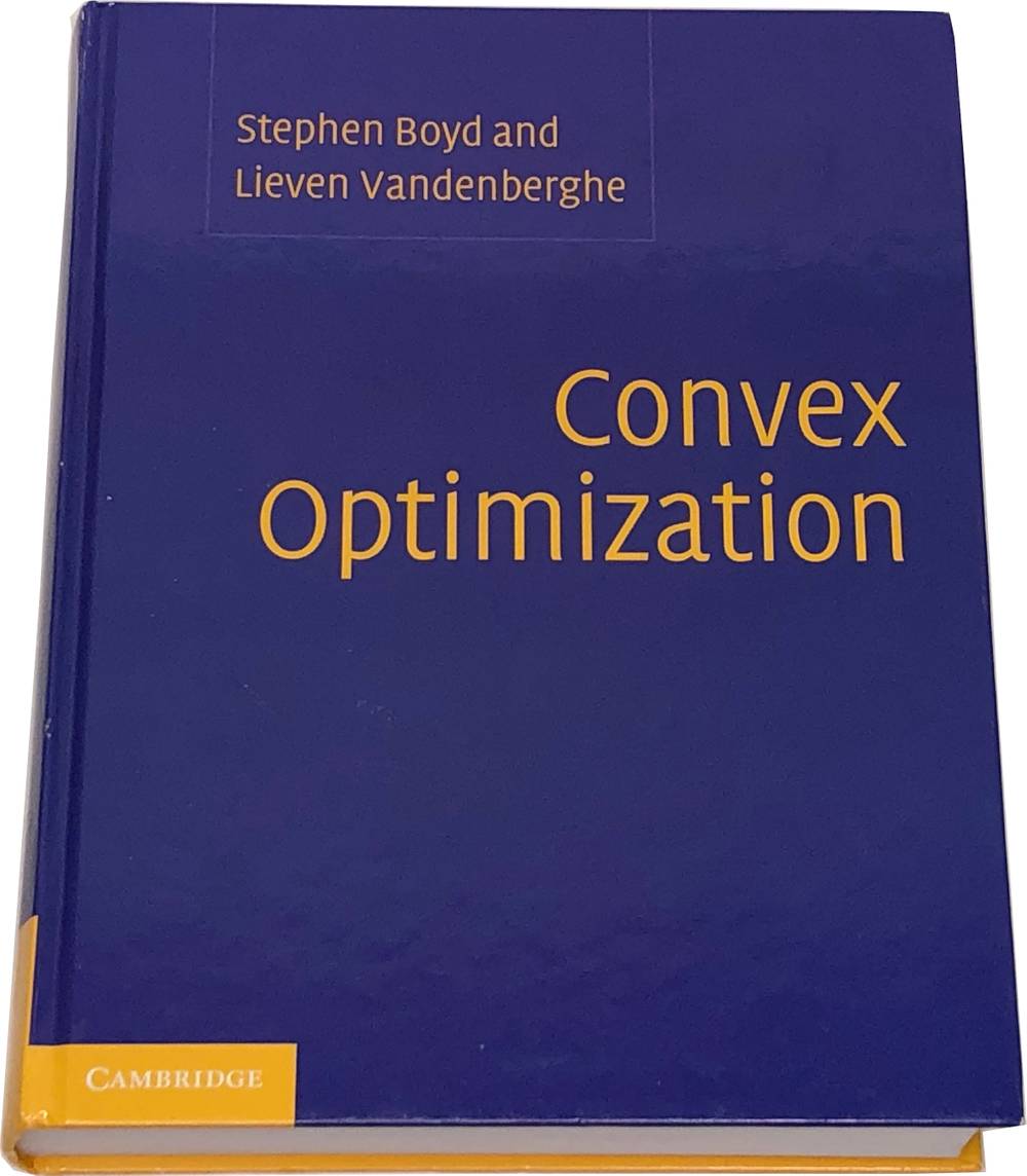 Book image of Convex Optimization.