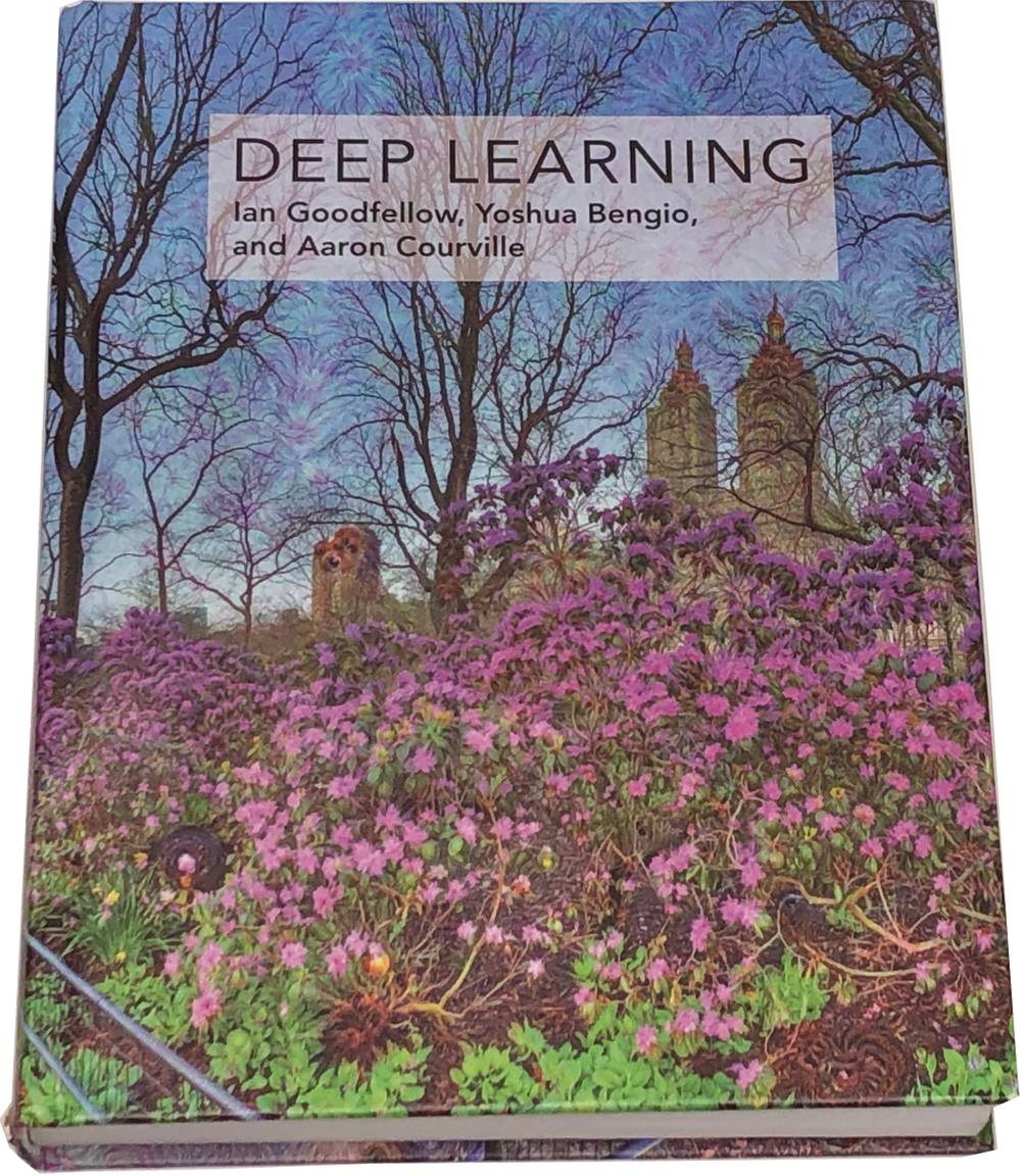 Book image of Deep Learning.