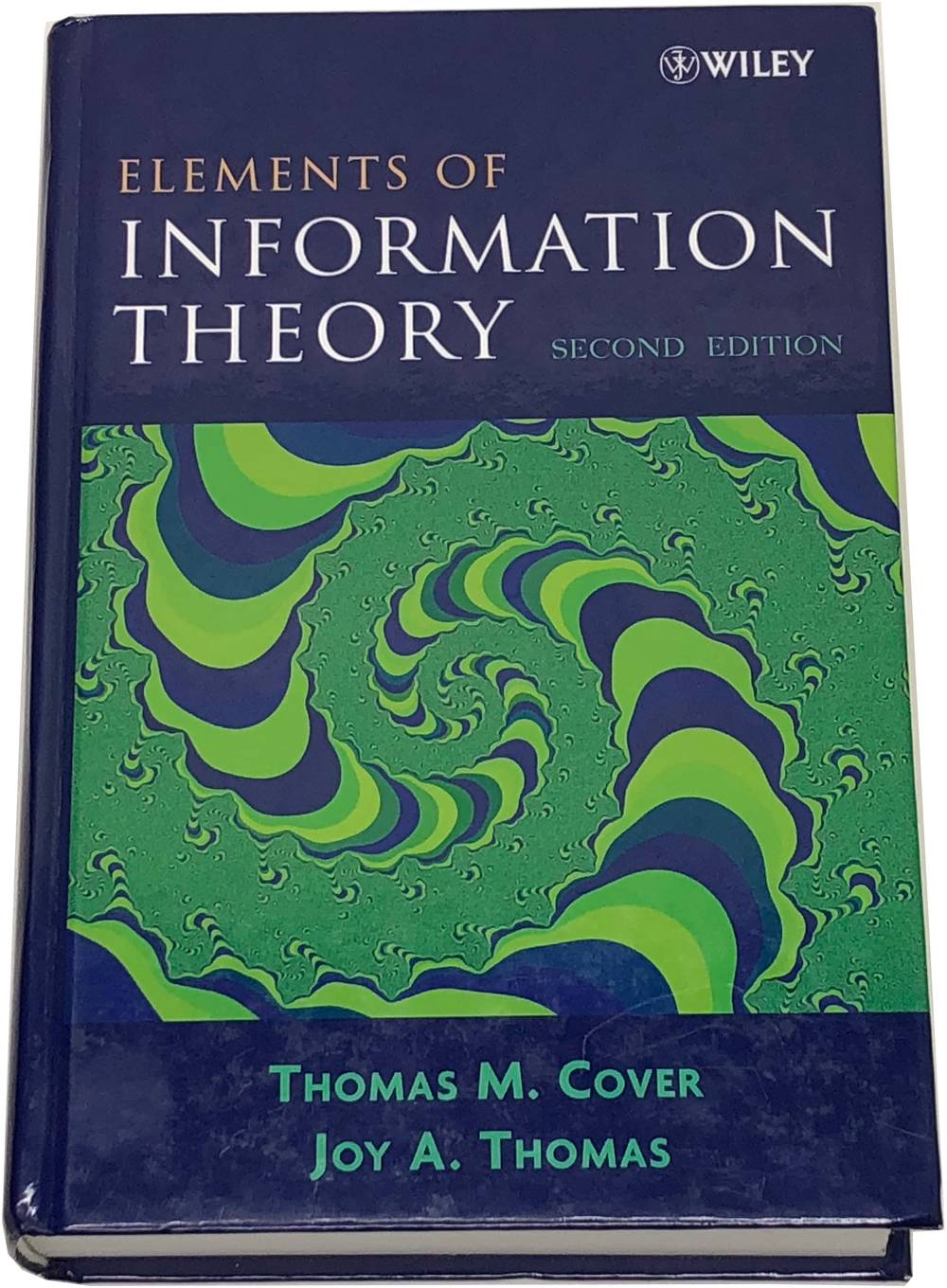 Book image of Elements of Information Theory.