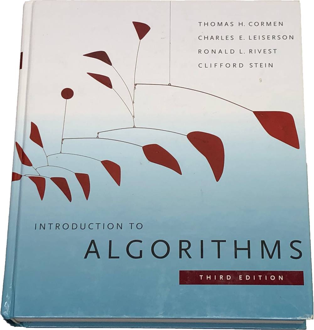 Book image of Introduction To Algorithms.